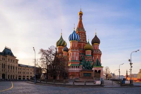 Saint Basil's Cathedral at Red Square in Moscow,Russia Photos