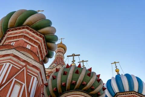 Saint Basils cathedral on the Red Square in Moscow. Foto stock