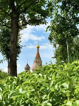 Saint Basil's Summer View Stock Photos