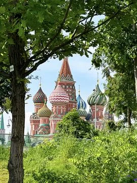 Saint Basil's Summer View Stock Photos