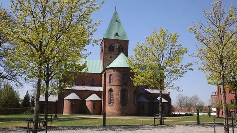 Saint Bendt's Church In Ringsted, Denmark. 8/12 Stock Footage 106948749
