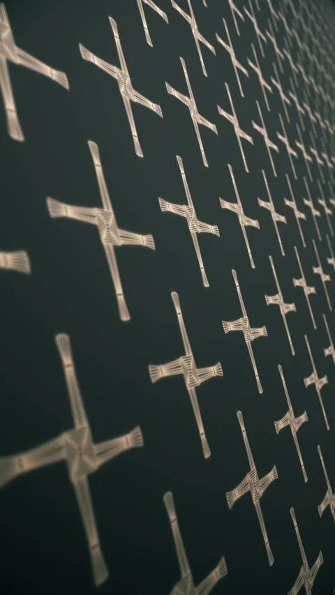 Saint Brigid's Day Cross Pattern Vertica... | Stock Video | Pond5