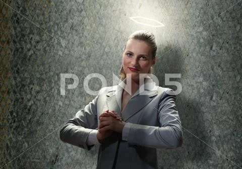 Saint businesswoman Stock Photos