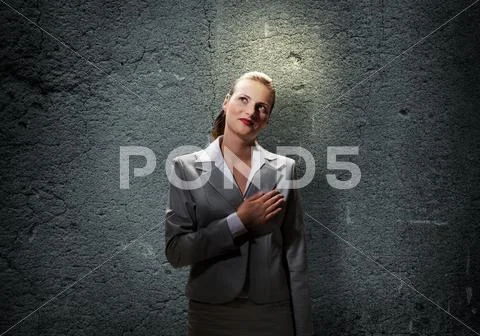 Saint businesswoman Stock Photos