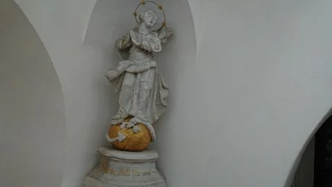 Saint in corner Stock Photos