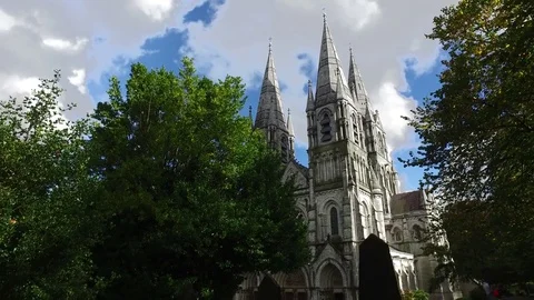 Saint Fin Barre Cathedral - Cork, Ireland Stock Footage