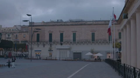 Saint George Square in Malta Stock Footage 65408123