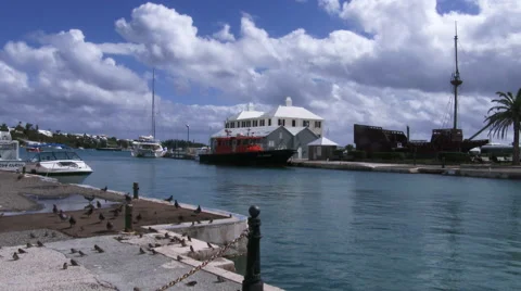 Saint George's harbour, Bermuda Stock Footage 58651431