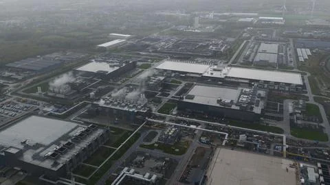 Saint Ghislain data center, digital applications, AI and artificial Stock Photos