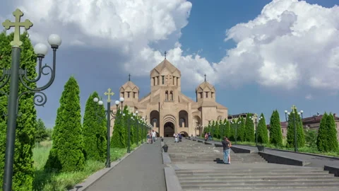 Saint Gregory the Illuminator Cathedral. Stock Footage 142463234
