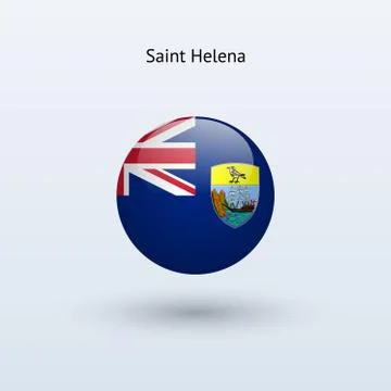 Saint Helena round flag. Vector illustration. Stock-Illustration