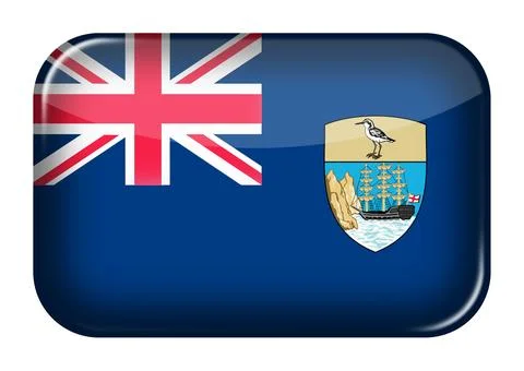Saint Helena web icon button Stock Illustration