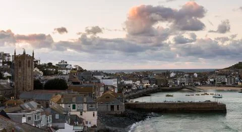 Saint Ives Clouds City Stock Photos