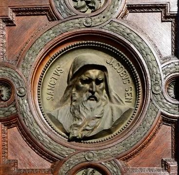 Saint jacob Bas-relief Stock Photos