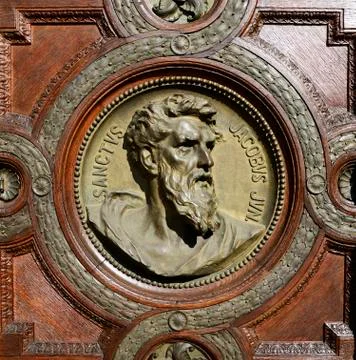 Saint jacob Bas-relief Stock Photos