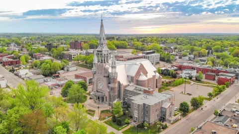Saint-Jérôme, Quebec- Main Square Stock Footage 140825912