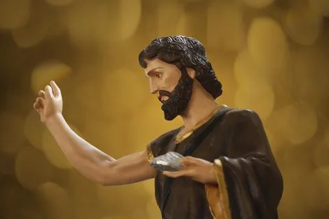 Saint John the Baptist catholic image Stock Photos