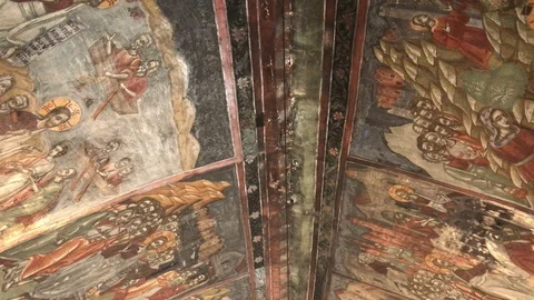 Saint John Cathedral High Angle Detail Shot Stock Footage 99863371