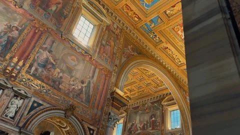 Saint John Lateran Interior 26 動画素材 336023422