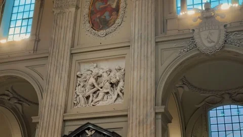 Saint John Lateran Interior 37 Video stock 336023483