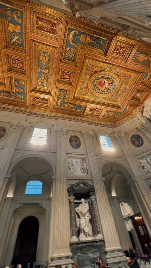 Saint John Lateran Interior 39 (Editorial) Видео 336023505