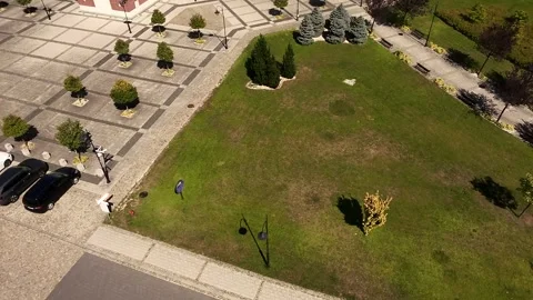 Saint John Paul II Sanctuary in Krakow, Poland – Aerial Drone View Stock Footage 342139480