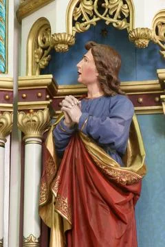 Saint John under the Cross Stock Photos
