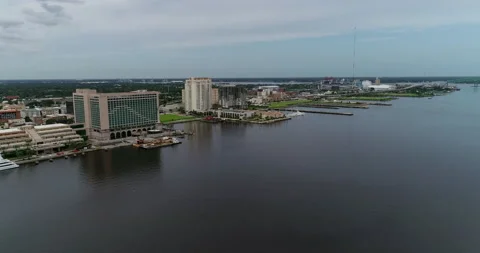 Saint Johns River in Jacksonville Stock Footage 149256649