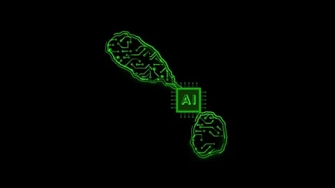 Saint Kitts and Nevis Map AI Chipset Technology Opener Stock Footage 337082161