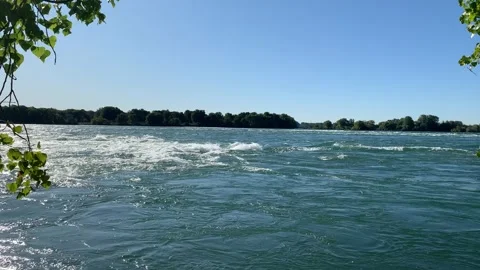 Saint Lawrence River in Canada, Quebec, Montreal Stock Footage 297318196