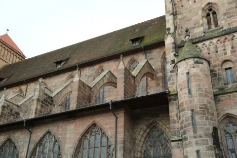 Saint Lorenz called LorenzKirche in German Language is a medieval church of t Stock-Fotos