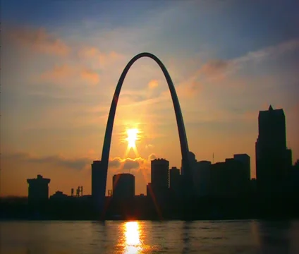 Saint Louis Skyline Timelapse Stock Footage 33998233