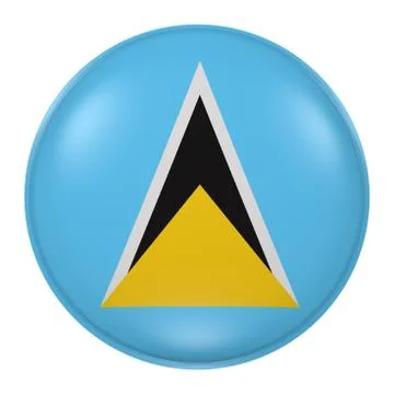 Saint Lucia button Stock Illustration