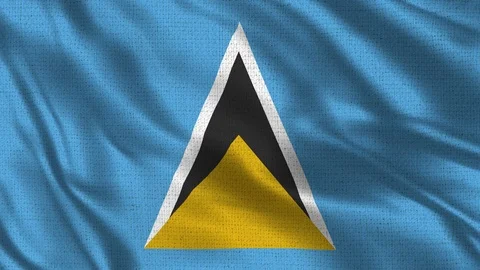 Saint Lucia Flag Stock Footage 92646621