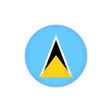 Saint lucia flag icon vector Stock Illustration