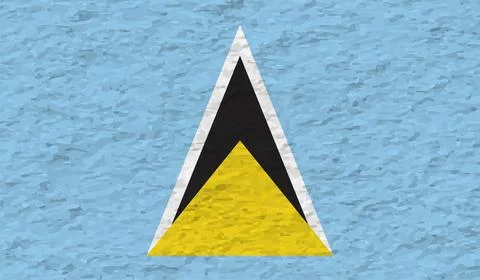 Saint Lucia grunge flag. Vector illustration. Illustrazione stock
