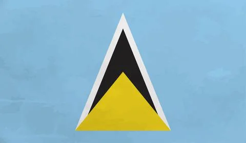Saint Lucia grunge flag. Vector illustration. Stock Illustration