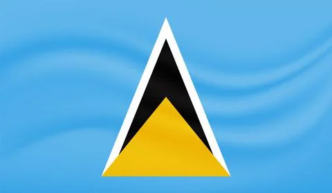 Saint Lucia grunge flag. Vector illustration. Stock Illustration