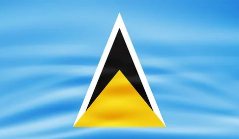 Saint Lucia grunge flag. Vector illustration. Stock Illustration