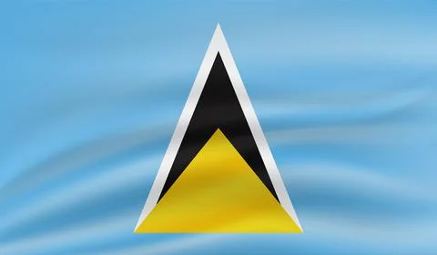 Saint Lucia grunge flag. Vector illustration. Illustrazione stock