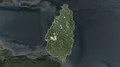 Saint Lucia - hub of the world. Satellite 4k or 4k+ Resolution
