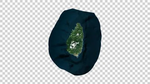 Saint Lucia Map Stock Illustration