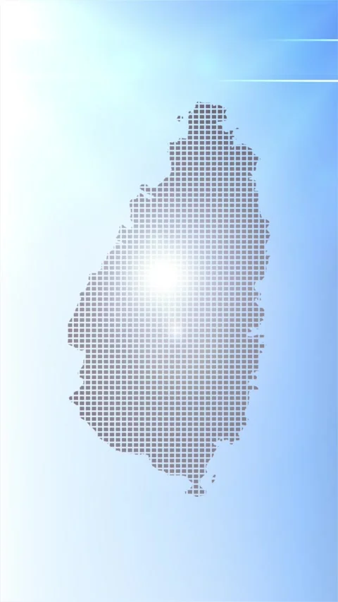 Saint Lucia Map Opener Stock Footage 276973504