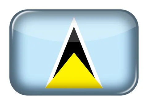 A Saint Lucia web icon button Stock Illustration