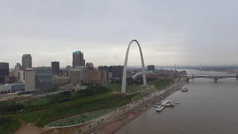 Saint Luis Gateway Arch 스톡 동영상 109555082