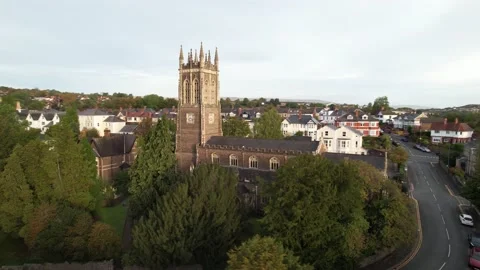 Saint Mark Gold Tops old church in urban neighbourhood Video stock 166558495