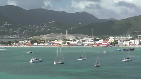 Saint Marten in the Caribbean Stock Footage 58614704