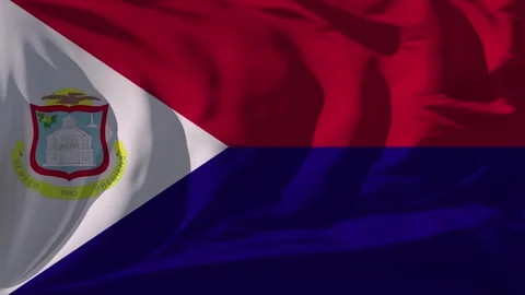 Saint MartinSaint Martin Flag Loop Stock Footage 295736434