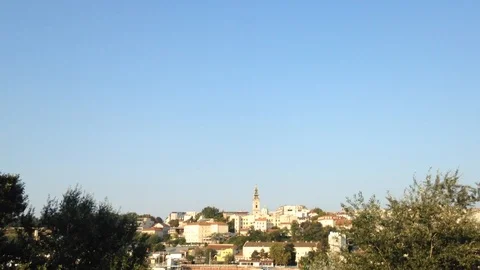 Saint Michael Cathedral, also known as Saborna Crkva, with its iconic tower Stock Footage 94396587