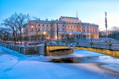 Saint Michael (Mikhailovsky) Castle in St. Petersburg. Russia Stock Photos